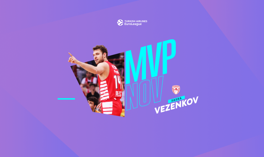 2022-23 Euroleague Sezonu Kasım Ayının MVP’si Vezenkov Oldu