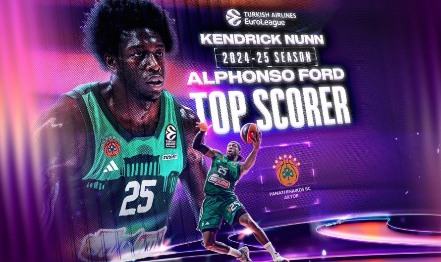 Kendrick Nunn, 2024-25 EuroLeague Normal Sezonunun En Skorer İsmi Oldu